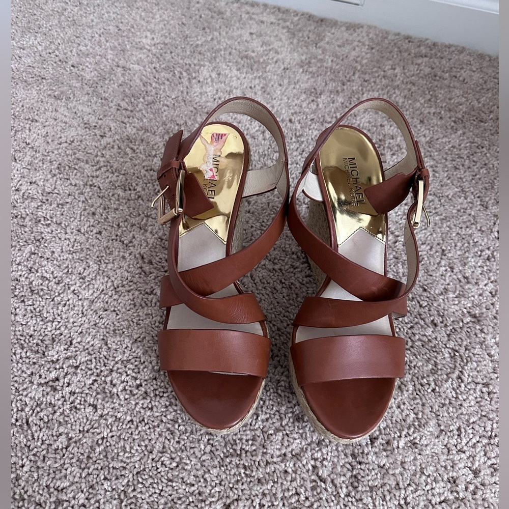 Michael Kors espadrille wedge sandals